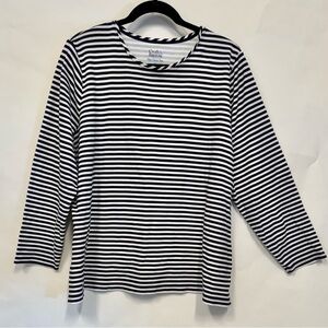 Croft n Barrow striped long-sleeve Tee